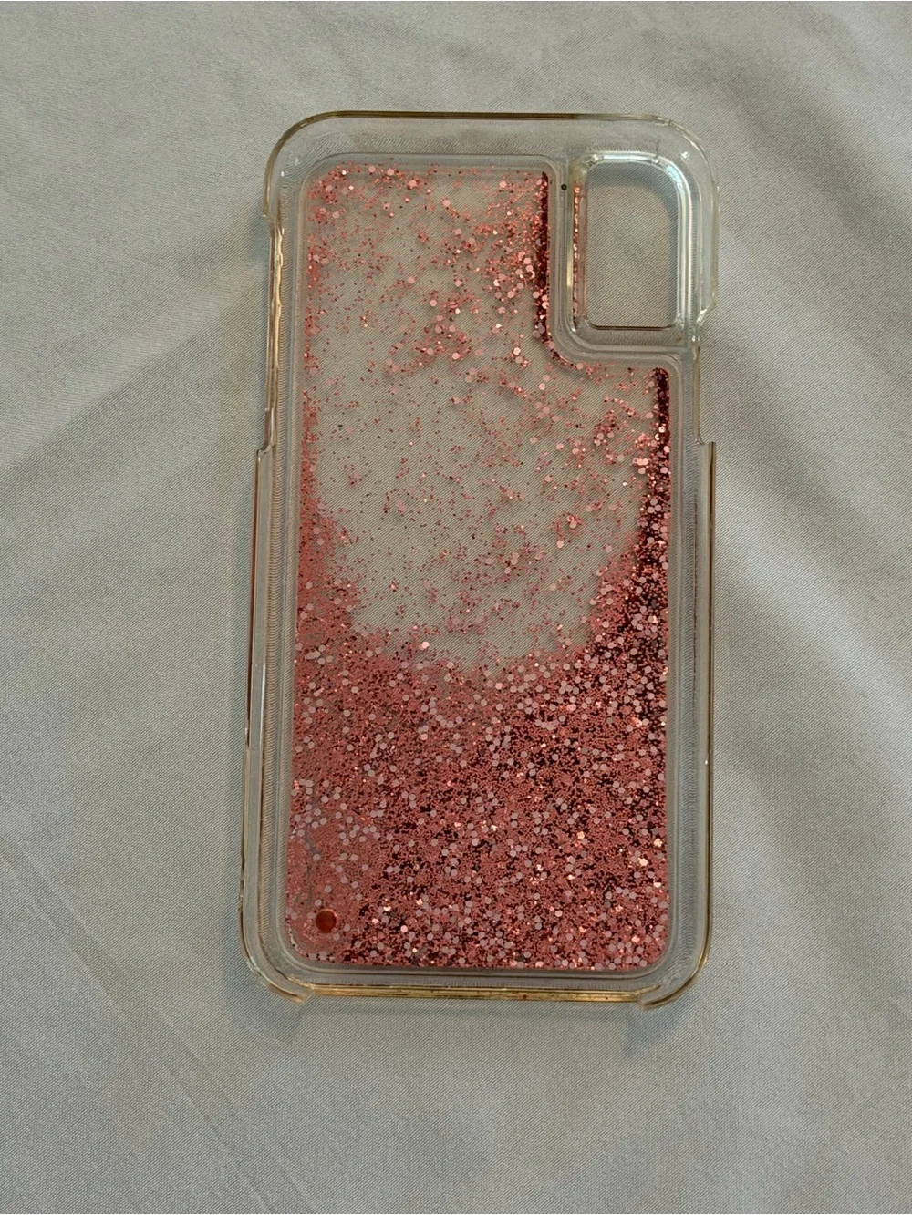 iPhone XS Casemate Pink Glitter Liquid Phone Case